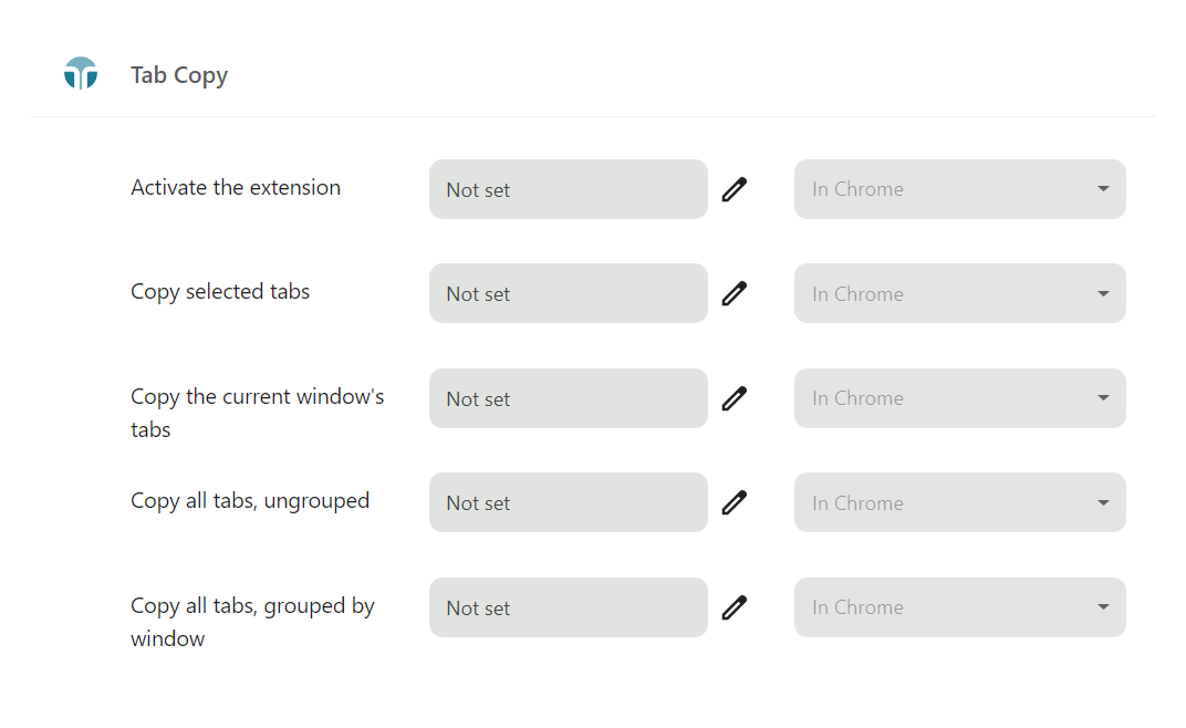 Keyboard shortcuts